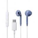 ELECOM EHP-DF18IMBU 有線イヤホン/USB Type-C/インナーイヤー/ダスティブルー