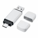 サンワサプライ UFD-5TC64GW USB Type-C・A両対応メモリ 64GB