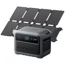 【法人様宛限定】ANKER  B17635Z1 Anker Solix C1000 Gen 2 Portable Power Station with Anker Solix PS100 Compact Portable Solar Panel ダークグレー