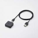 ELECOM CR-FI50UBK 指紋認証リーダー/有線独立タイプ/Windows対応/MoC方式/USB-Aプラグ/ブラック