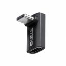 サンワサプライ AD-USB38CCFL Type-C変換アダプタ（CtoC・L字垂直・40Gbps・240W）