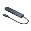 サンワサプライ USB-5TCP35BK USB 5Gbps Type-C ハブ（4ポート・PD対応）