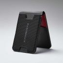 ELECOM AMS-MAGCSZERORD カードスタンド/ZEROSHOCK/マグネット吸着/CORDURA生地/磁気防止シート付属/レッド