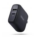 StarTech.com 114NB-WALL-CHARGER USB充電器/2ポートUSB Type-C+A/合計37W/PD対応/ブラック/急速充電 Type-C 電源アダプター