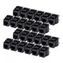 StarTech.com C6KEY110180BK24PK RJ45キーストーンジャック/CAT6対応/24個入/UTP非シールド/110パンチダウン/180度配線/ブラック