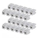 StarTech.com C6KEY110180WH24PK RJ45キーストーンジャック/CAT6対応/24個入/UTP非シールド/110パンチダウン/180度配線/ホワイト