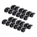 StarTech.com C6KEY110BK24PK RJ45キーストーンジャック/CAT6対応/24個入/UTP非シールド/110パンチダウン/90度配線/ブラック