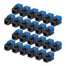 StarTech.com C6KEYTL180BK24PK RJ45キーストーンジャック/CAT6対応/24個入/UTP非シールド/工具不要/180度配線/ブラック/LAN配線用