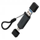 ELECOM MR3C-D21BK メモリカードリーダー/USB Type-C&USB-A両対応/直挿しタイプ/SD+microSD/USB 5Gbps/ブラック