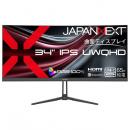 【法人様宛限定】JAPANNEXT JN-IPSC34UQ2-C6 液晶ディスプレイ 34型/3440×1440/HDMI×1、DP×1、USB-C×1/ブラック/スピーカー有/2年保証
