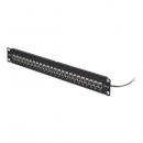 StarTech.com C6APANELSTP241UFT パッチパネル/1U/フィードスルー型/Cat6a 24ポート/シールドSTP RJ45/カテゴリ6A イーサネットパネル