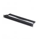 StarTech.com C6PANELUTP241UFT パッチパネル/ラックマウント型/1U 24ポート/フィードスルー/Cat6対応 RJ45 UTP/データセンター用