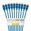 StarTech.com 6ASTP34BLS15CM10PK CAT6A LANケーブル/極細/15cm/10本セット/ブルー/FTPシールド/34AWG/純銅導体/スナッグレス