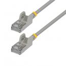 StarTech.com N6APATSTP34GRS15CM CAT6A LANケーブル/超スリム/15cm/グレー/ツメ折れ防止/FTP/超極細 RJ45イーサネットケーブル
