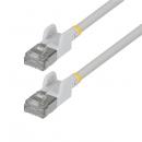 StarTech.com N6APATSTP34WHS50CM CAT6A LANケーブル/超スリム/50cm/ホワイト/ツメ折れ防止/FTP/超極細 RJ45イーサネットケーブル