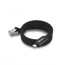 BUFFALO LUAMC-U3CG10BK USB-C to GigaLANアダプターケーブル（マグネット結束モデル） 1.0m ブラック