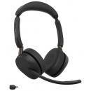 GNオーディオ 36599-999-989 Jabra 無線ヘッドセット USB-A 両耳 MS認定 充電スタンド付「Jabra Evolve3 65 MSStereo LINK 390a Stand」