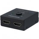 グリーンハウス GH-HSWM2-BK HDMIセレクタ 4K対応 2ポート 双方向対応 ブラック