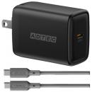 ADTEC APD-V065C-BK-SC10U2 Power Delivery対応 GaN AC充電器/65W/USB Type-C 1ポート/ブラック＆Type-C to Cケーブルセット