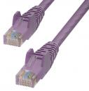 StarTech.com CAT6UTP25MPL Cat6 LANケーブル/25m/パープル/UTP/100W PoE/純銅導体/スナッグレス/カテゴリ6 イーサネット