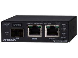 APRESIA APLMCBX20D ApresiaLightMC-BX20D SNMP管理機能付メディアコンバーター 10/100/1000M、SMF1芯、最大20km伝送