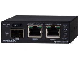 APRESIA APLMCBX20U ApresiaLightMC-BX20U SNMP管理機能付メディアコンバーター 10/100/1000M、SMF1芯、最大20km伝送