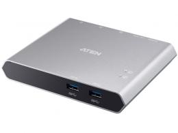 ATEN US3310 2ポート USB-C Gen 1 ドッキングスイッチ（電源パススルー対応）