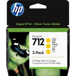 日本HP 3ED79A HP712インクカートリッジ イエロー 29ml×3