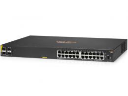 HPE JL677A#ACF HPE Aruba Networking CX 6100 24G Class4 PoE 4SFP+ 370W Switch
