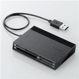 ELECOM MR-C24BK メモリリーダライタ/USBハブ付/SD+MS+CF+XD/ブラック
