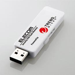 ELECOM MF-PUVT308GM3 管理ソフト対応セキュリティUSB3.0メモリ(トレンドマイクロ)/8GB/3年ライセンス