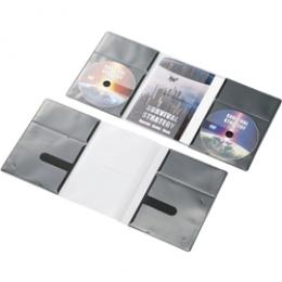 ELECOM CCD-DP2D10BK CD/DVD用スリム収納ソフトケース/2枚収納タイプ/10個入り/ブラック