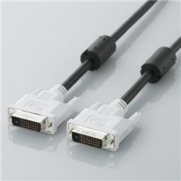 ELECOM CAC-DVDL10BK DVIデュアルリンクケーブル 1.0m/DVI-D24pinオス-DVI-D24pinオス(ブラック)