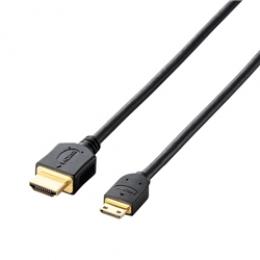 ELECOM CAC-HD14EM15BK HDMI-Miniケーブル/イーサネット対応/1.5m/ブラック