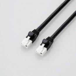 ELECOM GM-LDGPAT/BK10 LANケーブル/PS5対応/CAT6A準拠/爪折れ防止/1.0m/ブラック
