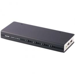 ELECOM KVM-DVHDU4 パソコン切替器/DVI対応/BOX型/4ポート