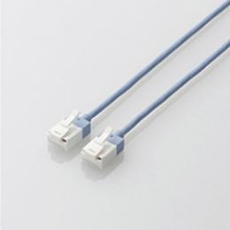 ELECOM LD-GPASST/BU100 LANケーブル/CAT6A/スーパースリム/爪折れ防止/10m/ブルー