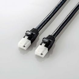 ELECOM LD-GPAT/BK30 LANケーブル/CAT6A準拠/爪折れ防止/3.0m/ブラック