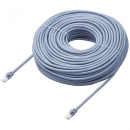 ELECOM LD-GPAT/BU50/RS LANケーブル/CAT6A対応/EU RoHS指令準拠/爪折れ防止/簡易パッケージ仕様/50m/ヨリ線/ブルー