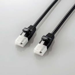 ELECOM LD-GPAYT/BK50 やわらかLANケーブル/CAT6A/爪折れ防止/5.0m/ブラック