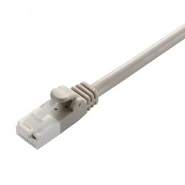 ELECOM LD-GPT/LG20/RS LANケーブル/CAT6対応/EU RoHS指令準拠/爪折れ防止/簡易パッケージ仕様/20m/ライトグレー