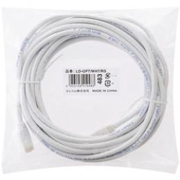 ELECOM LD-GPT/WH7/RS RoHS指令準拠LANケーブル/CAT6/爪折れ防止/7m/ホワイト/簡易パッケージ仕様