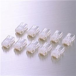 ELECOM LD-RJ45T10A RJ45コネクタ/単線仕様/10個入り