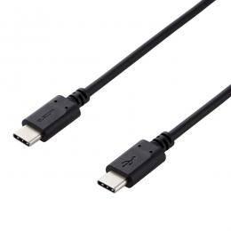 ELECOM MPA-CC10PNBK スマホ・タブレット用USBケーブル/USB(C-C)/スタンダード/USB Power Delivery対応/認証品/1.0m/ブラック