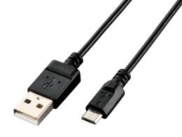 ELECOM U2C-JAMB03BK microUSBケーブル/USB2.0/エコパッケージ/0.3m/ブラック