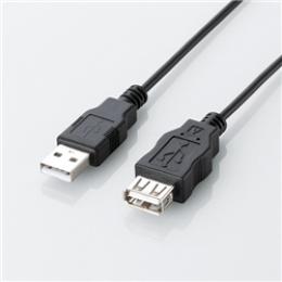 ELECOM U2C-JE20BK エコUSB2.0延長ケーブル/A-Aメスタイプ/エコ/2m/ブラック