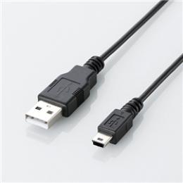 ELECOM U2C-JM15BK エコUSB2.0ケーブル/A-miniBタイプ/エコ/1.5m/ブラック