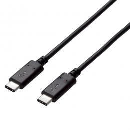 ELECOM USB3-CC5P05NBK USB3.1ケーブル/Gen2/C-Cタイプ/認証品/USB Power Delivery対応/5A出力/0.5m/ブラック