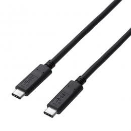 ELECOM USB3-CCP05NBK USB3.1ケーブル/Gen2/C-Cタイプ/認証品/USB Power Delivery対応/3A出力/0.5m/ブラック