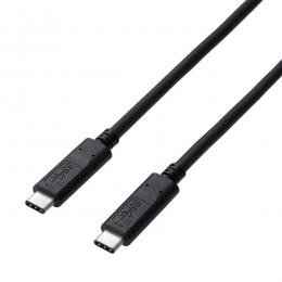 ELECOM USB3-CCP10NBK USB3.1ケーブル/Gen2/C-Cタイプ/認証品/USB Power Delivery対応/3A出力/1.0m/ブラック